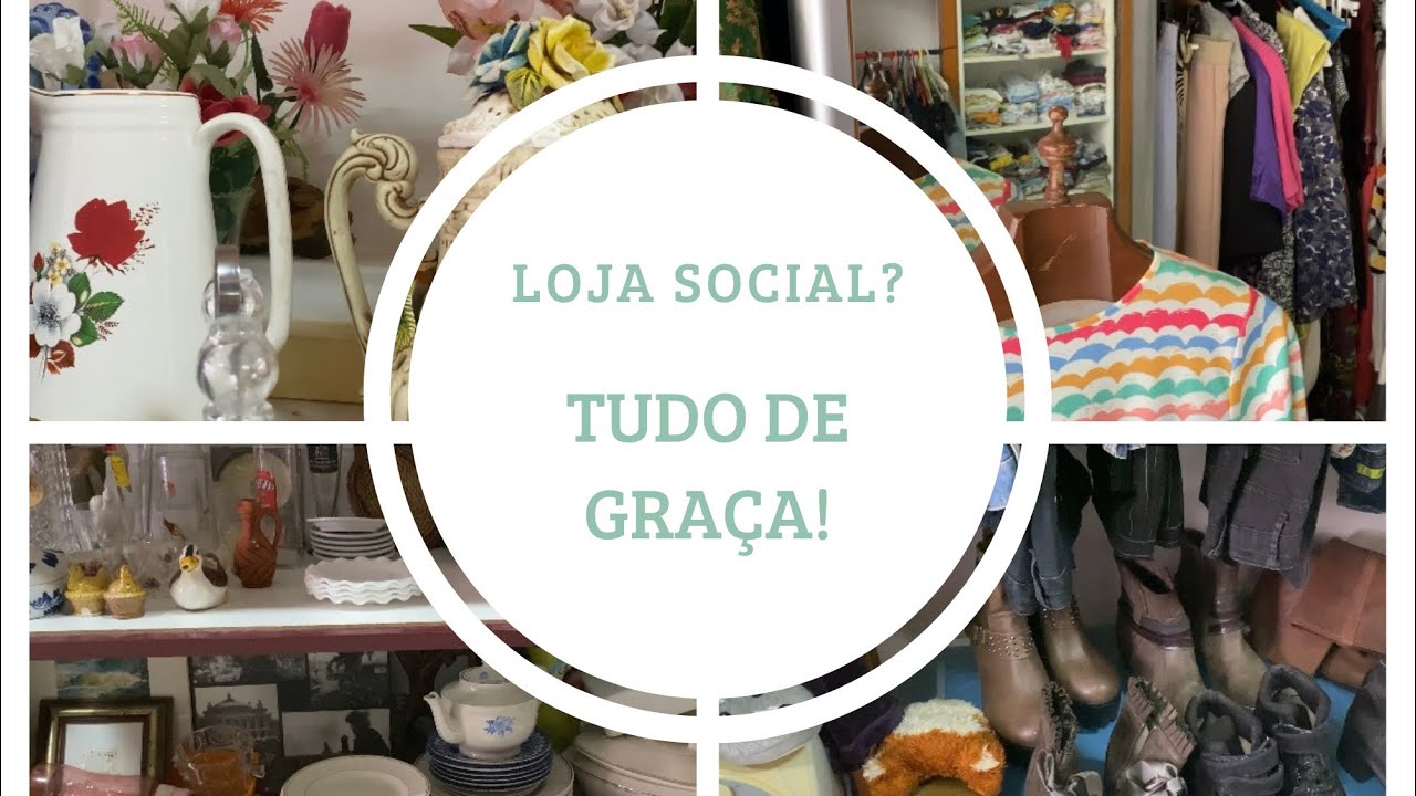 Como é uma loja social em Portugal,tudo de graça!!!