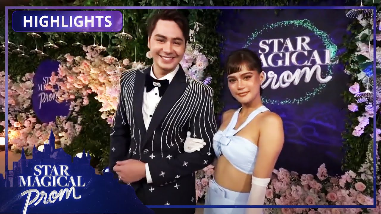 Anthony Jennings and Maris Racal grace the ivory carpet | Star Magical Prom 2024