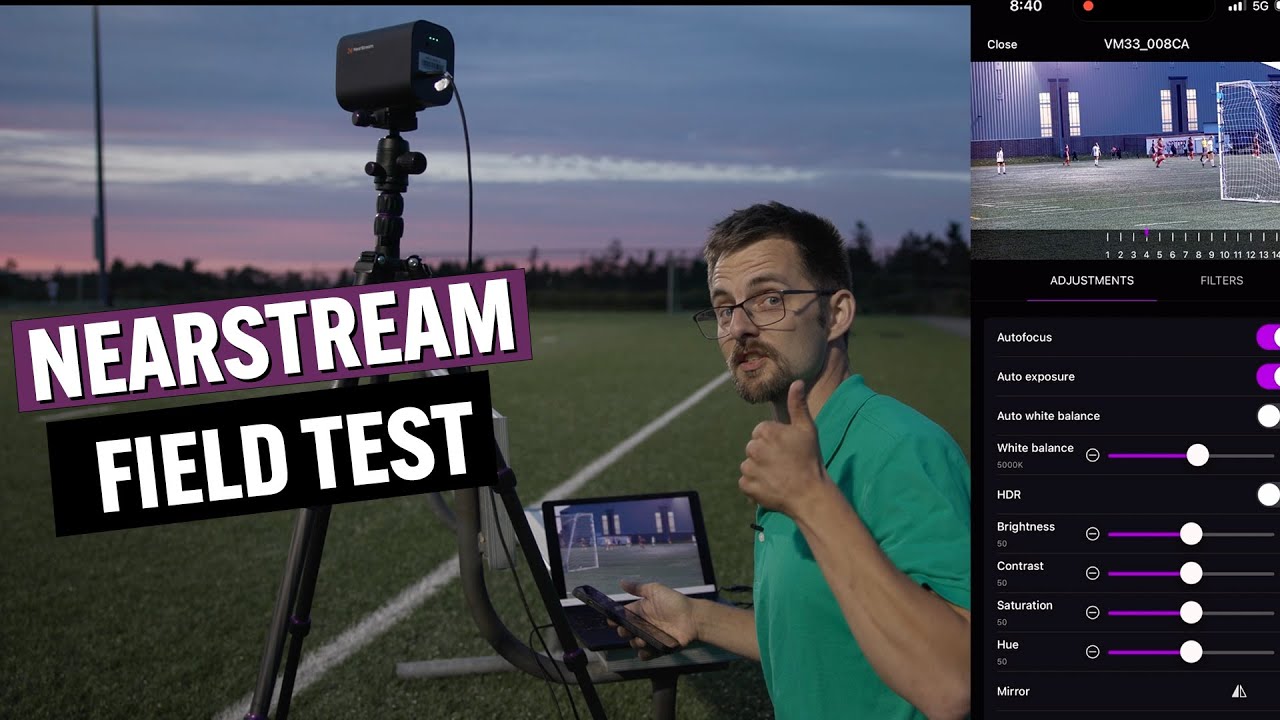 NearStream - soccer field test