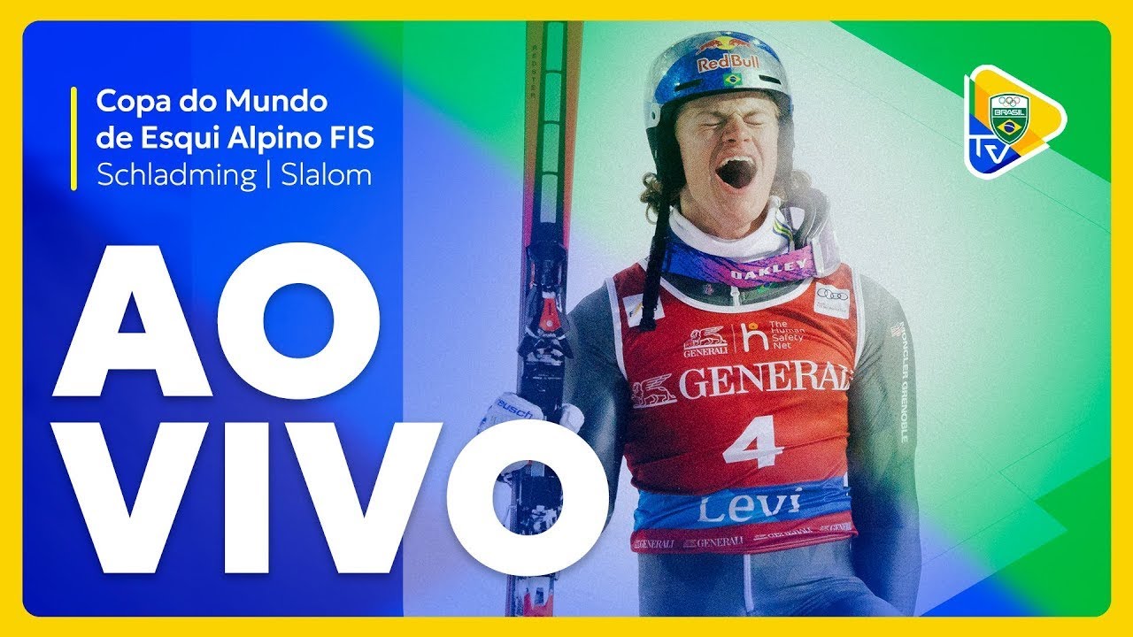 COPA DO MUNDO DE ESQUI ALPINO - ETAPA DE SCHLADMING | 2ª DESCIDA | LUCAS PINHEIRO NO SLALOM!