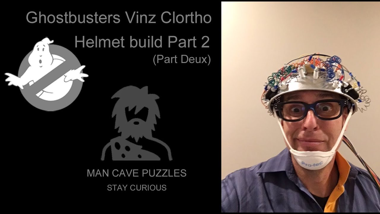 Part 2  Egon's Aura Video-Analyzer helmet  build- Ghostbusters Used on Vinz Clortho Keymaster