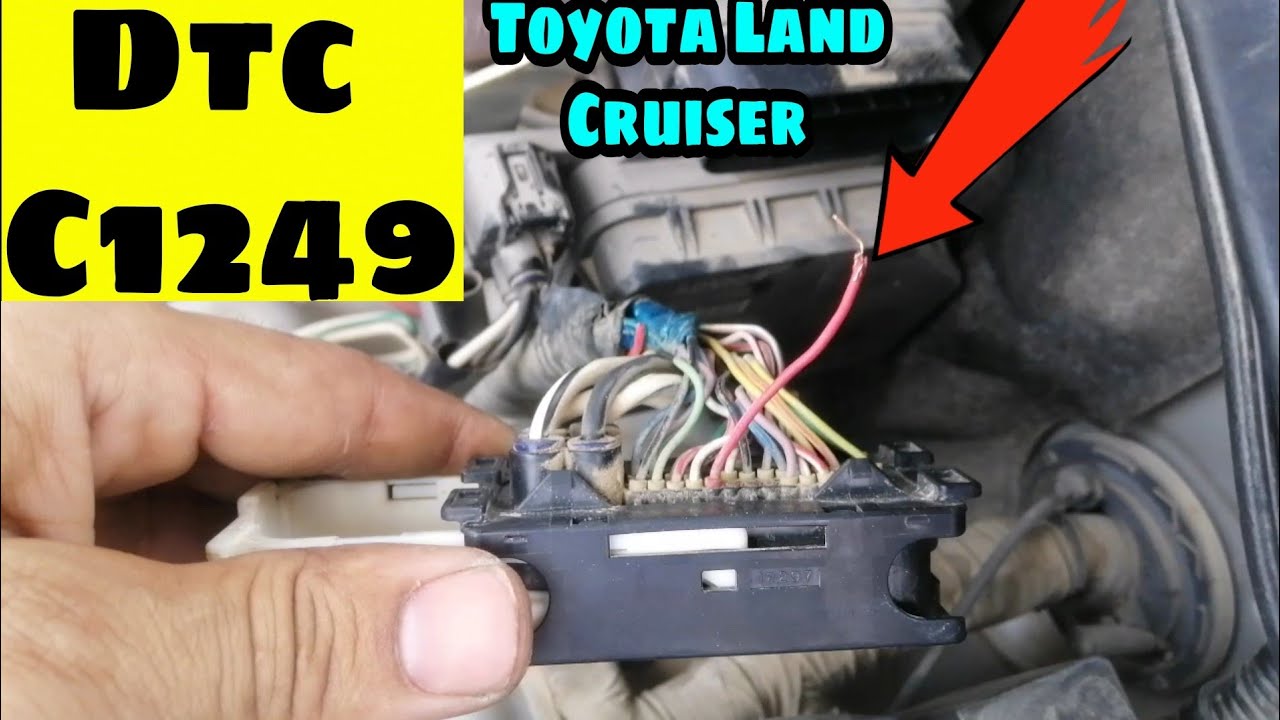 Toyota Land Cruiser ABS Light On || dtc C1249 Stop lamp switch circuit open