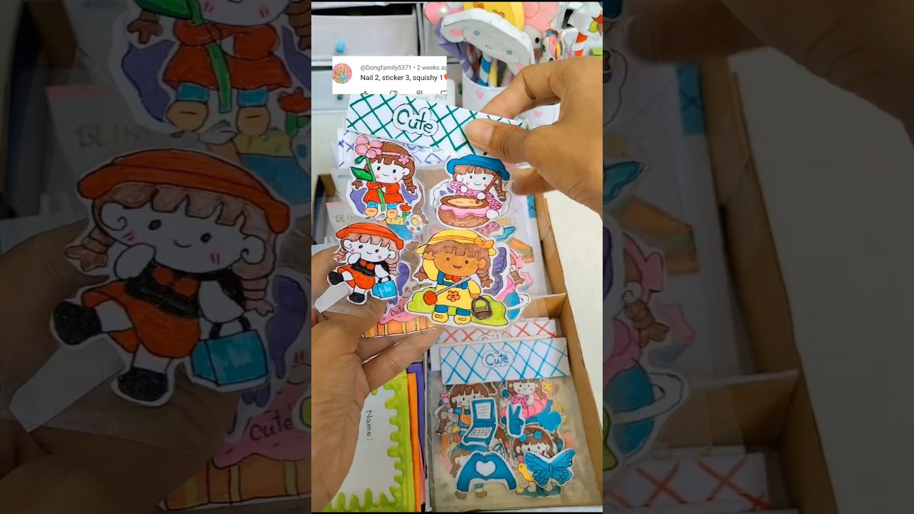 packing order fake ✨🌷🕊️ #packingorder #kawaii #sticker #kawaiidiy