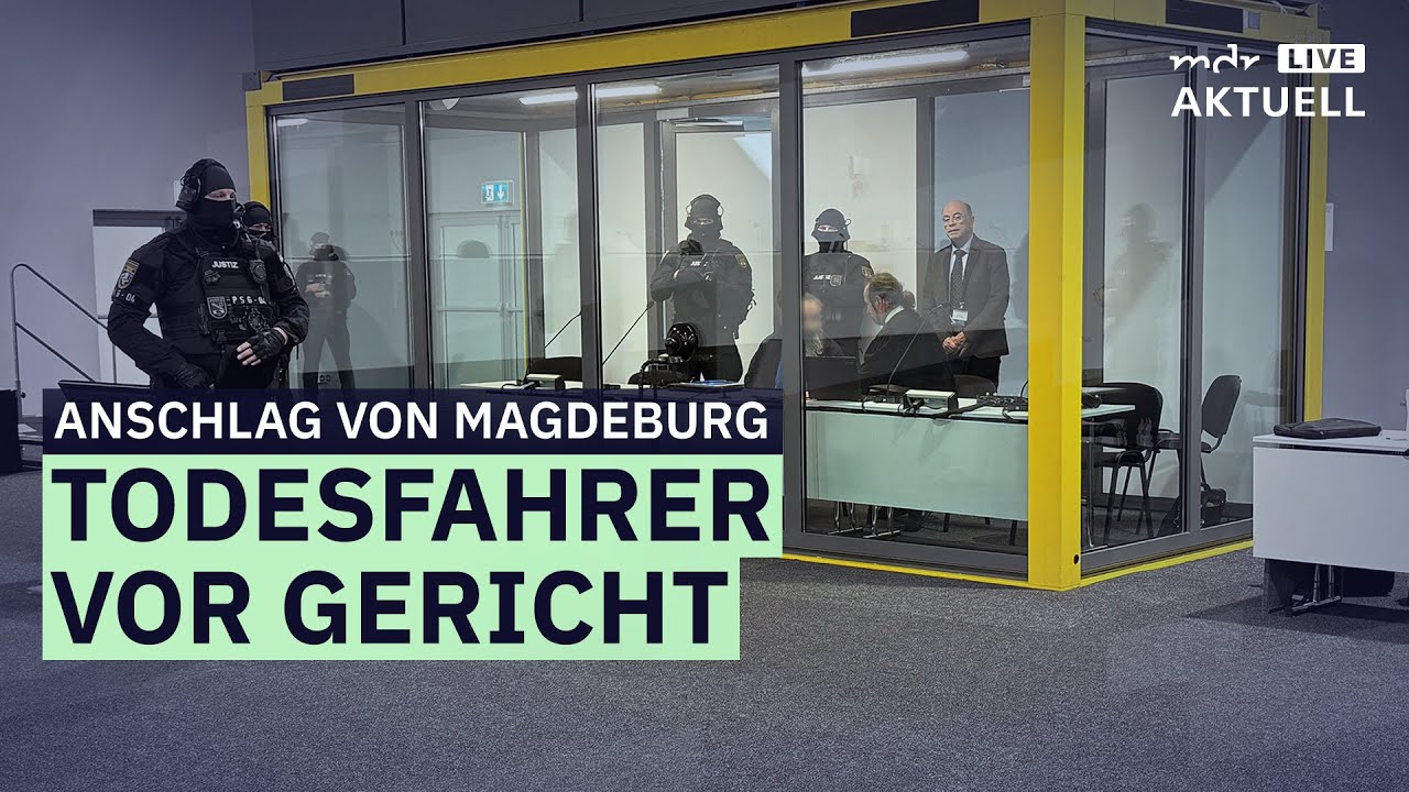 Attent&auml;ter vom Weihnachtsmarkt Magdeburg vor Gericht: So war der erste Prozesstag | MDR AKTUELL live