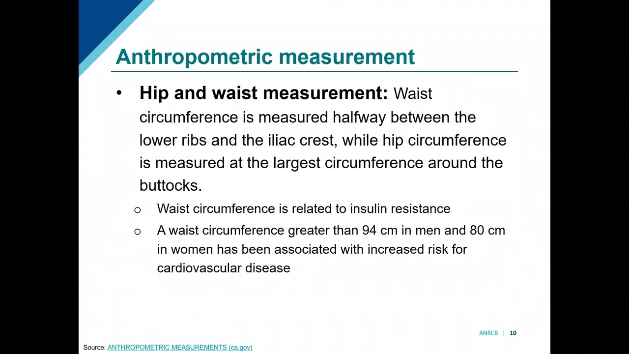 Nutritional assessment Direct and indirect methods (Topic 6)