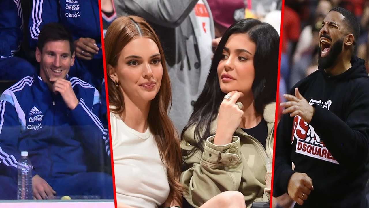 Celebrities at NBA Games ● Drake, Rihanna, Messi, Kylie Jenner & more