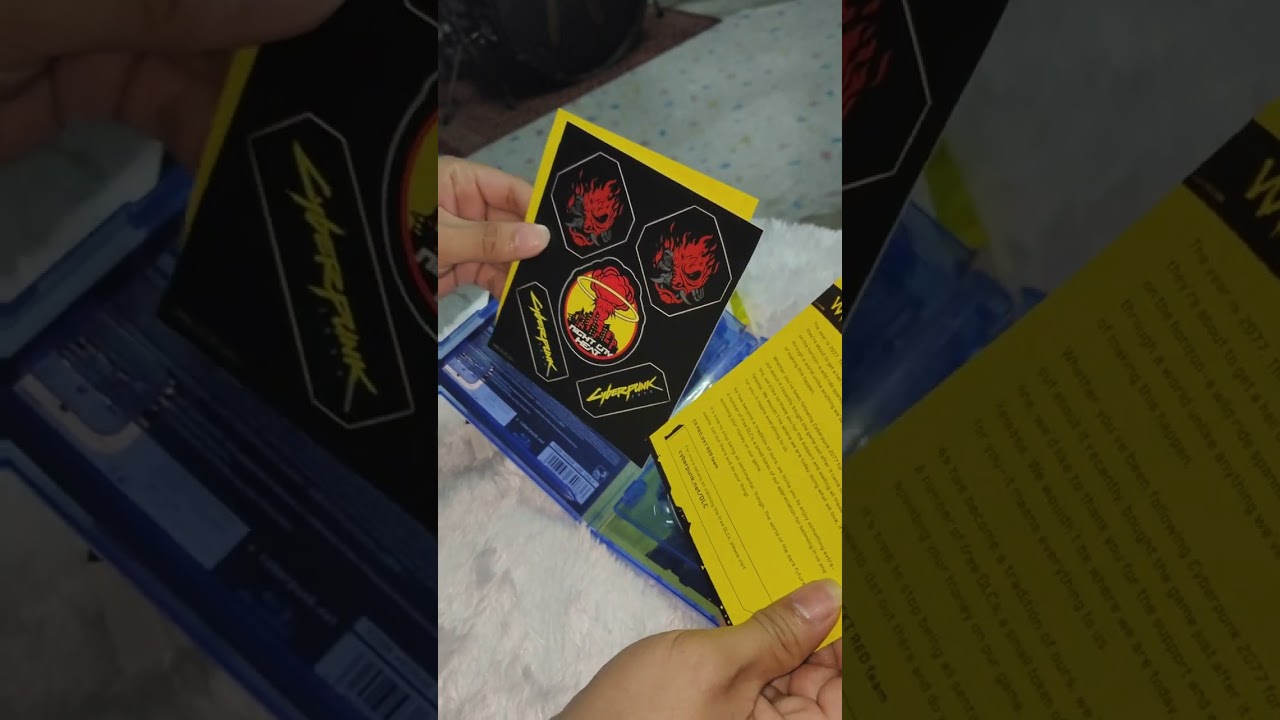 Cyberpunk 2077 unboxing Ps4