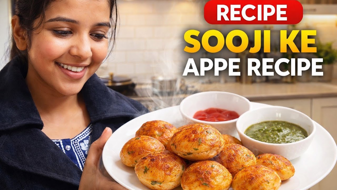 Sooji Ke Appe 😋 | Sirf 10 Minute Mein | Crispy & Tasty | Easy Evening Snack 