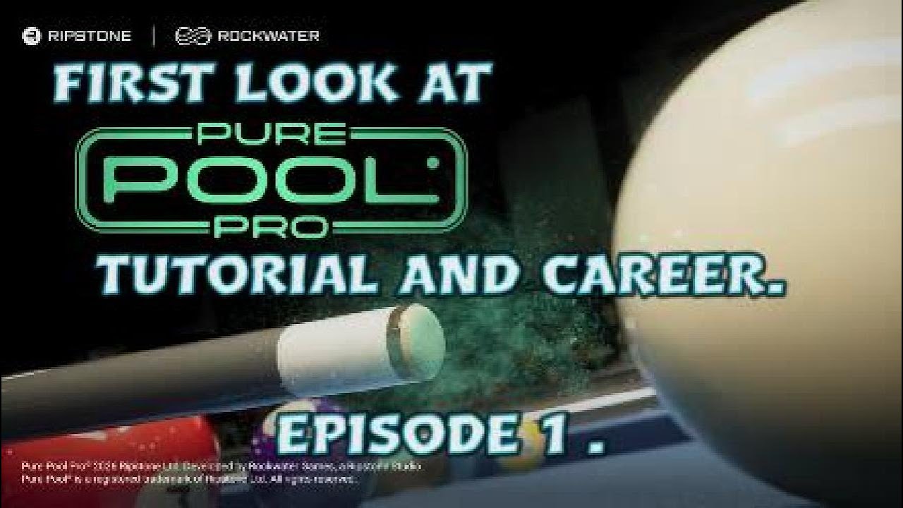 PURE POOL PRO PS5 E/1 tutorial and career