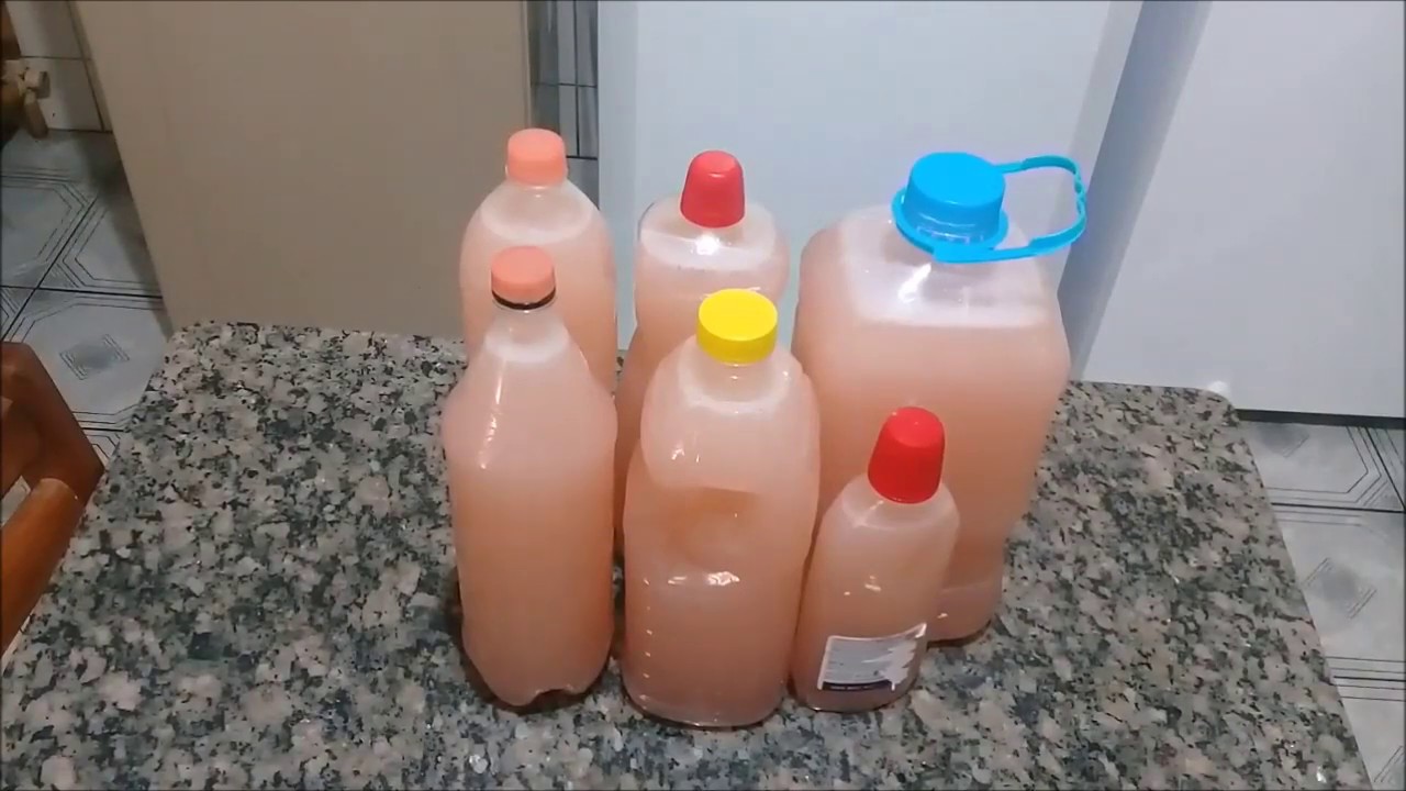 Detergente caseiro potente 2 em 1