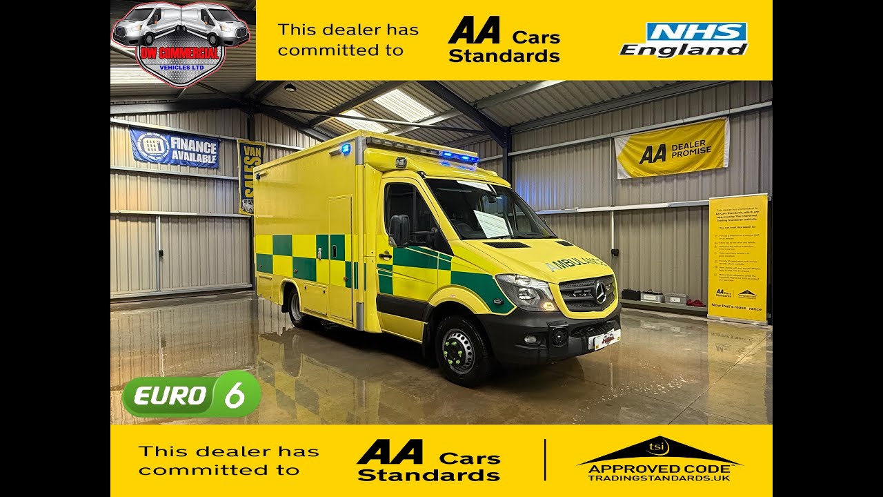 2016 16 Reg MERCEDES-BENZ SPRINTER 519 CDI MWB Ex-Ambulance Service 284K