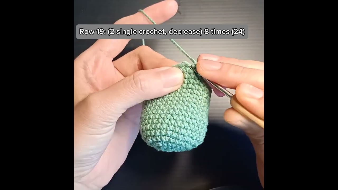 Crocheted Plankton of SpongeBob SquarePants tutorial