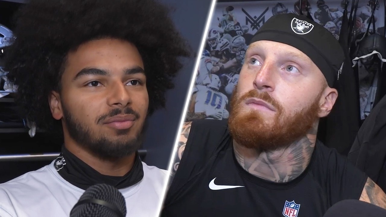 Maxx Crosby, Treydan Stukes, Tyler Linderbaum and Jeremy Chinn Scrums | Week 2 vs. Chargers