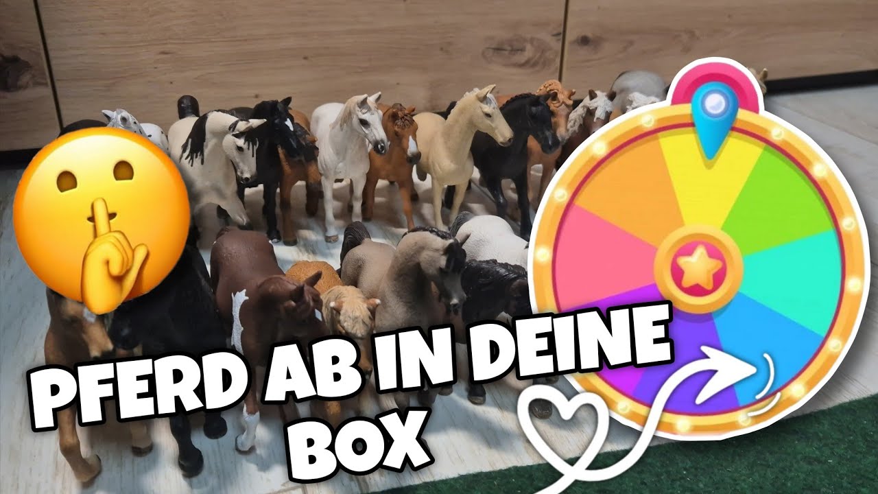 PFERD AB IN DEINE BOX mit GLÜCKSRAD🎡🐴☘️Schleich Video❤️🍒