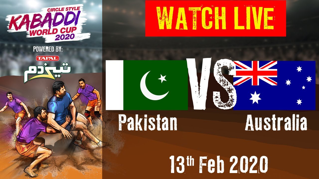Kabaddi World Cup 2020 Live - Pakistan vs Australia - 13 Feb - Match 14 | BSports