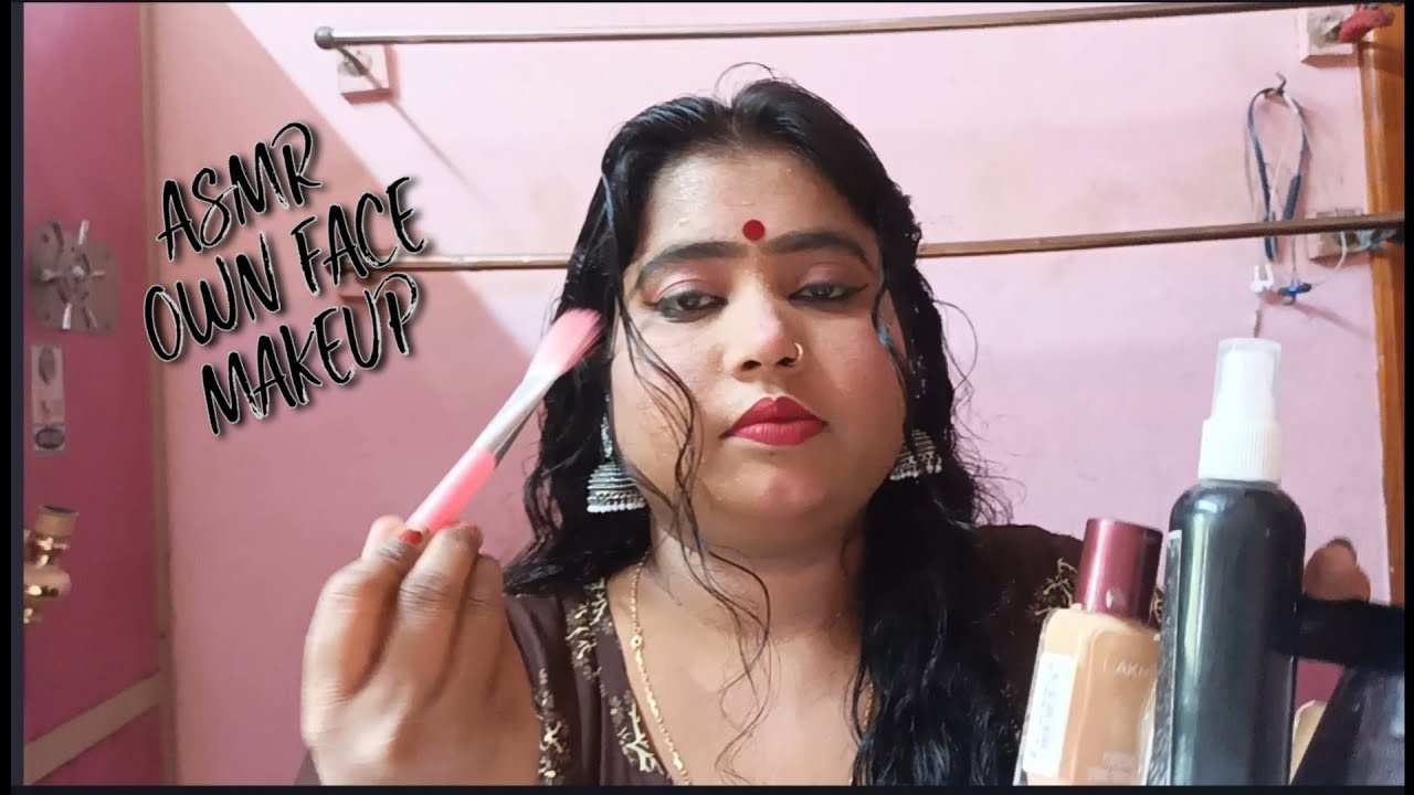 ASMR Doing my own face makeup 💄💄💄