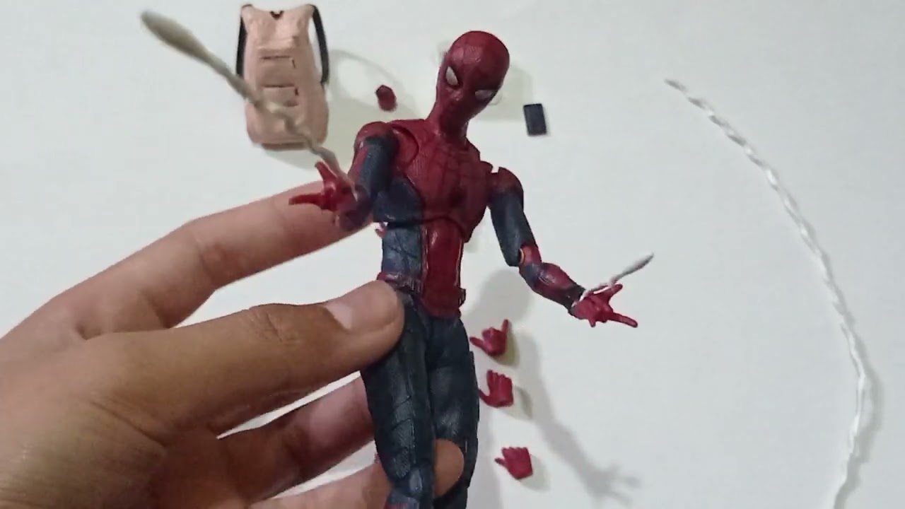 review ulang shf figuart spiderman homecoming bootleg/kw
