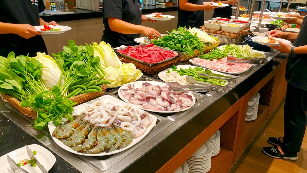 CRAZIEST Cambodian Buffet + Hidden Noodle Soup Gem! $10 Feast in Phnom Penh!