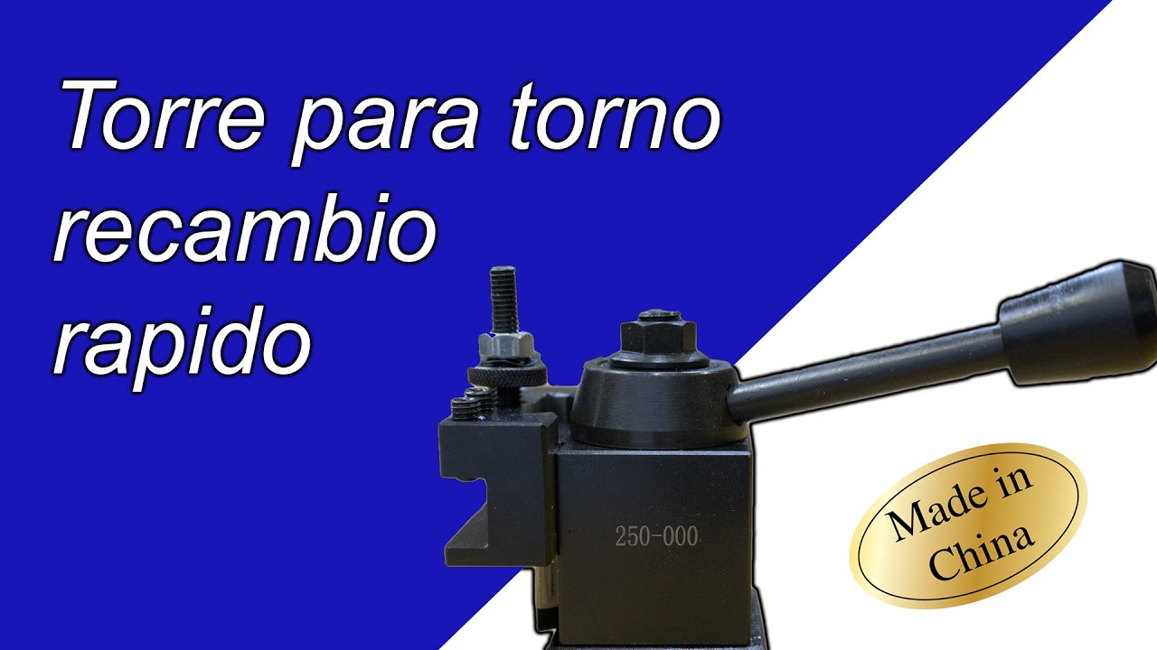 Torno para metal 🤔🤔 torreta de cambio rápido para torno 🛠 herramientas para taller