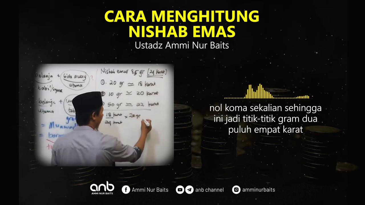 Cara Menghitung Nishab Emas | Ustadz Ammi Nur Baits, ST., BA.
