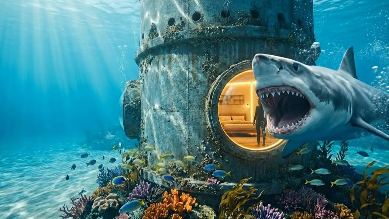 Building a Home Inside a Mysterious Metal Cylinder Underwater (ASMR)