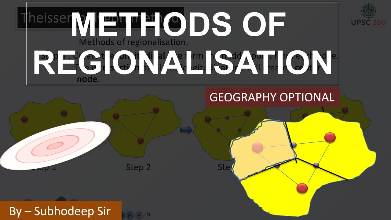 Methods of Regionalisation || Theissen polygon Method || Index Methods