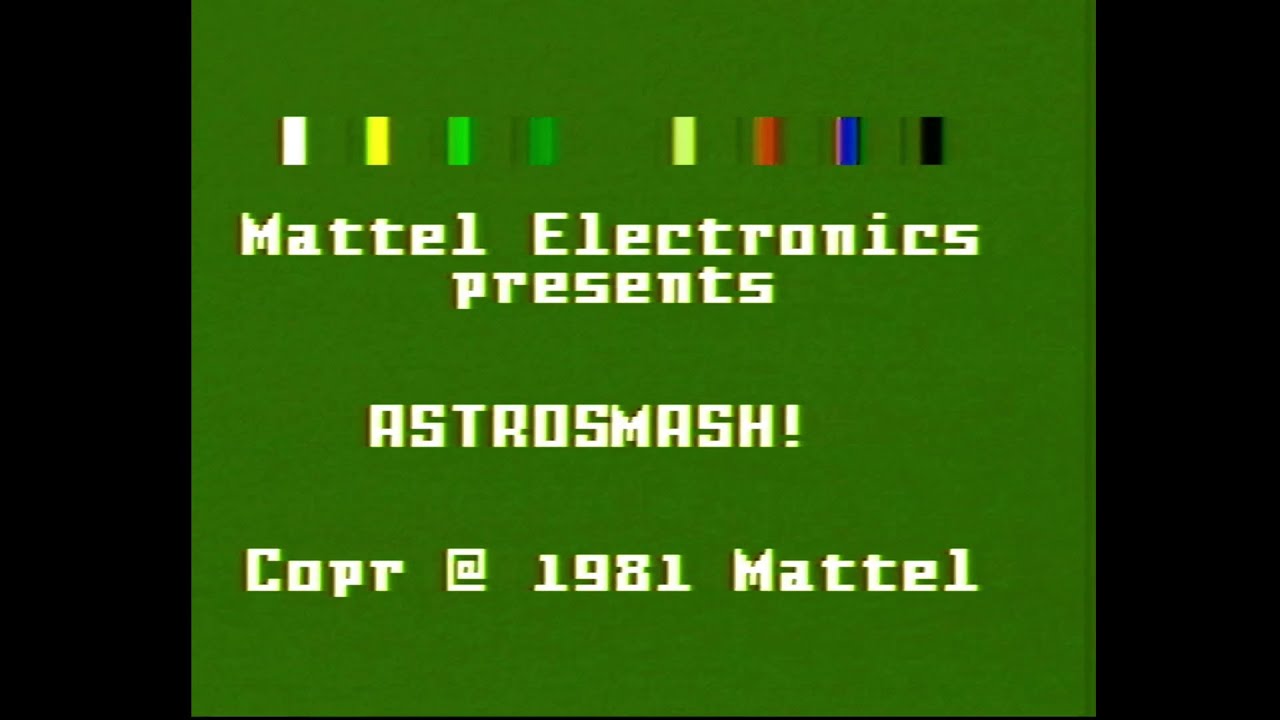 Astrosmash for Mattel Intellivision - high score run