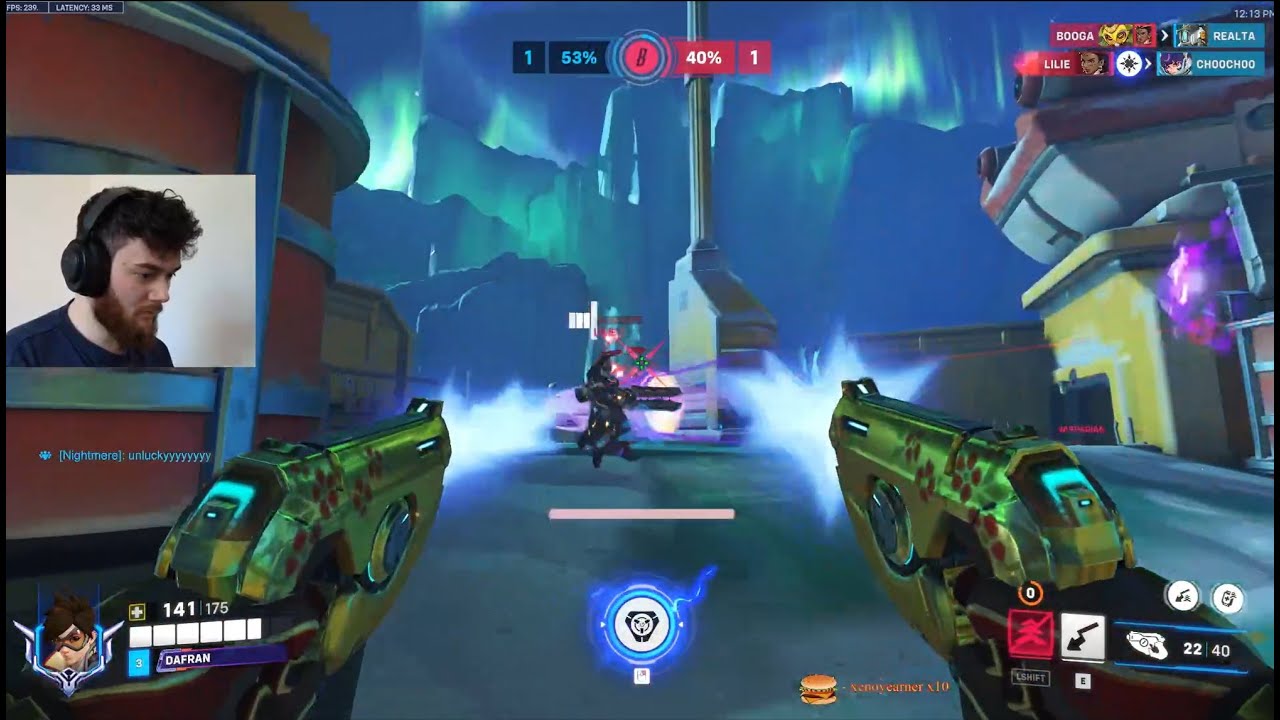 Overwatch 2 Tracking God Dafran Tryhard Tracer Gameplay -Keeps Losing-