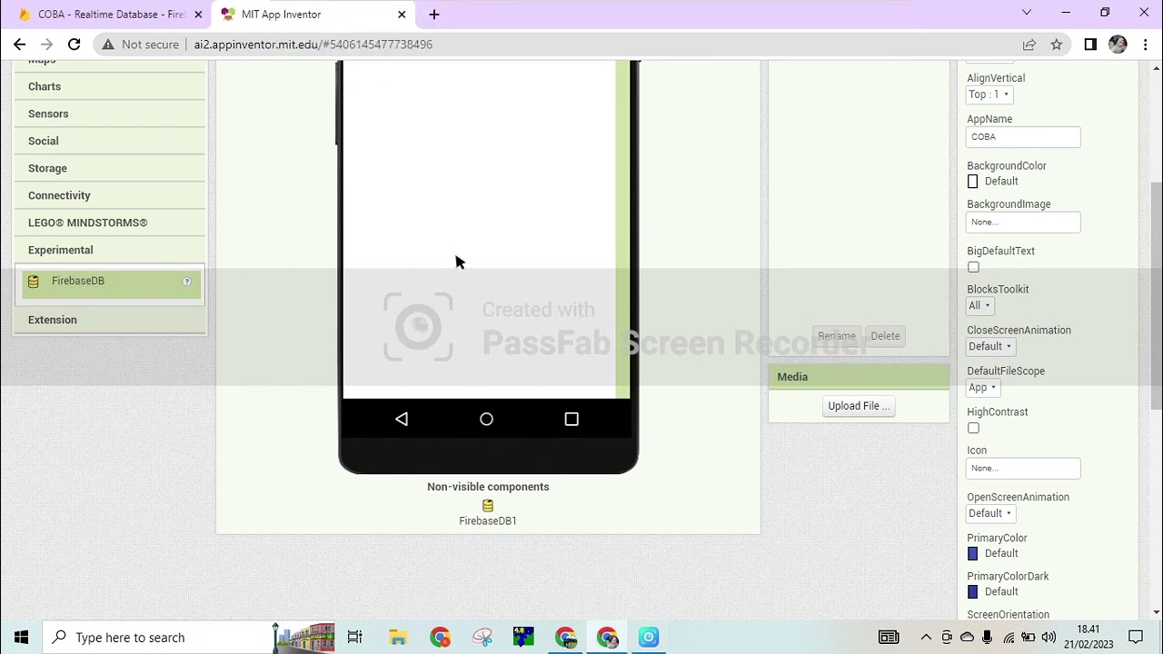 BACA DATA FIREBASE KE MIT APP INVENTOR, AMBIL DATA FIREBASE KE MIT APP INVENTOR