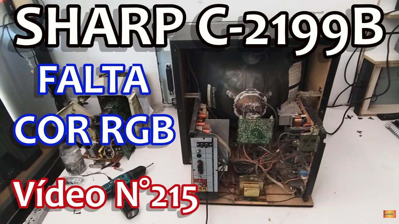 SHARP C-2199B  FALTA UMA COR RGB (1/3) PARTE 1 - Vídeo N°215