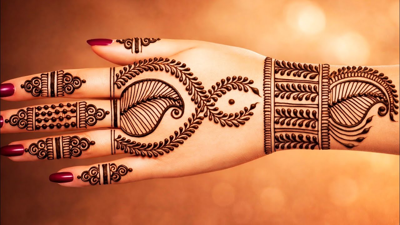 Mehndi design simple | Mehndi ka design | Mehndi design back side | Mehndi design very easy 