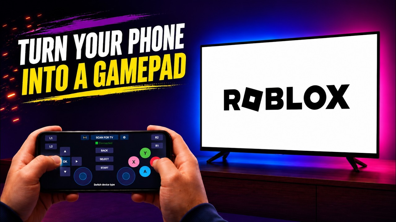 How to use Mobile as Gamepad for Android TV | Roblox | Jio Cloud Games - Hitman, Tomb Raider