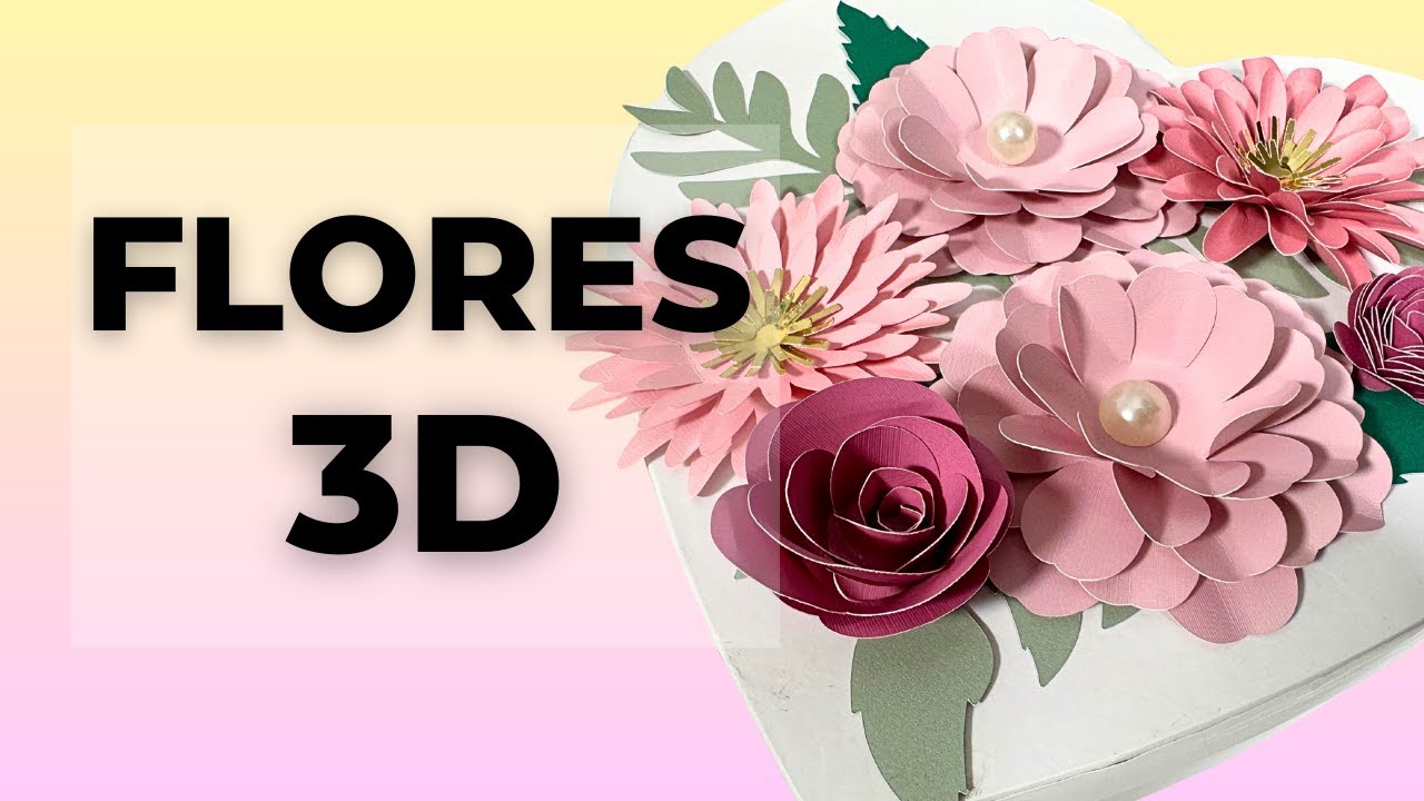 🌼 Creando FLORES Delicadas I Diseñando FLORES 3D Con CRICUT JOY🌼