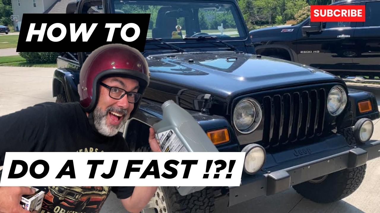 Jeep TJ Oil Change.  How to change the engine oil and filter in a Jeep Wrangler yourself. 