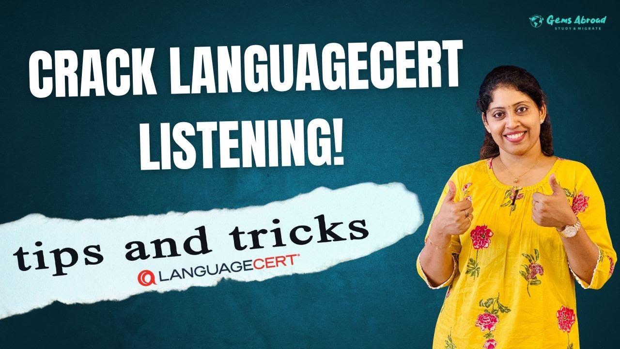 LanguageCert Academic Listening Test Explained 2026 | Task Types, Tips & Practice | Jincy GemsAbroad