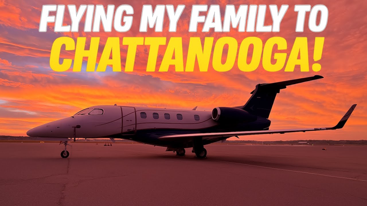 Мы полетели в Чаттанугу на Phenom 300E! | Семейные выходные на частном самолёте