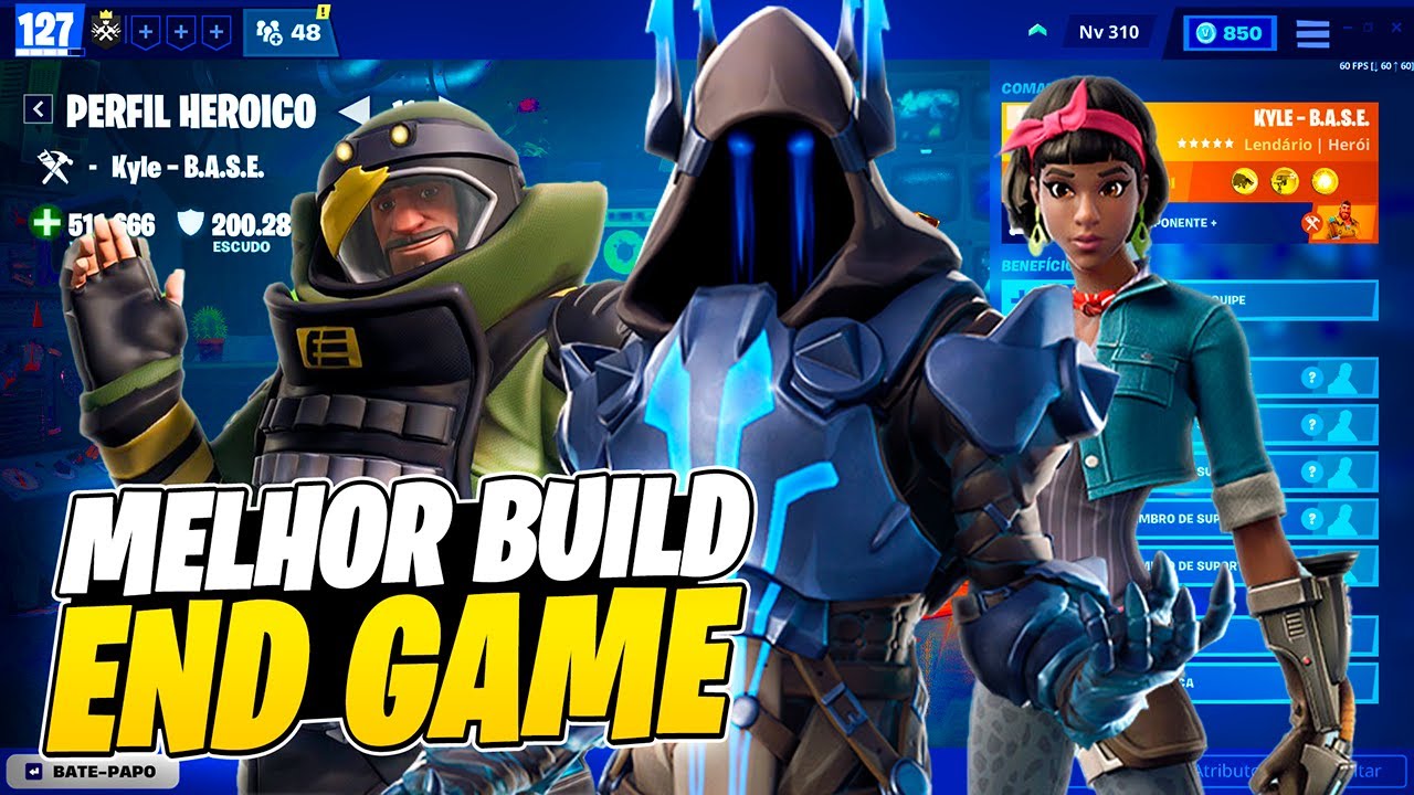 A MELHOR BUILD END GAME do Fortnite Salve o Mundo