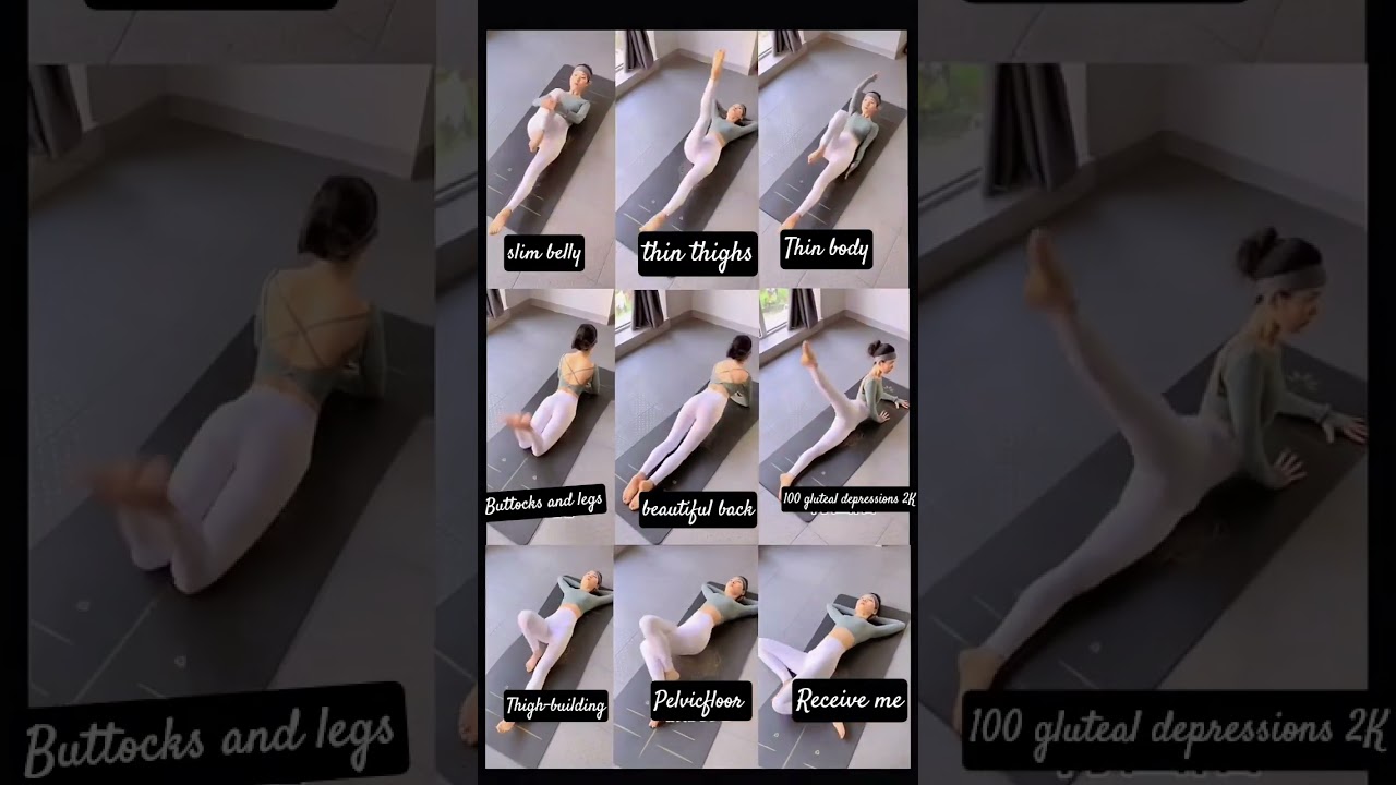 Lazy person's home workout. Compilation #Yoga #legs #challenge #homeworkout #sports