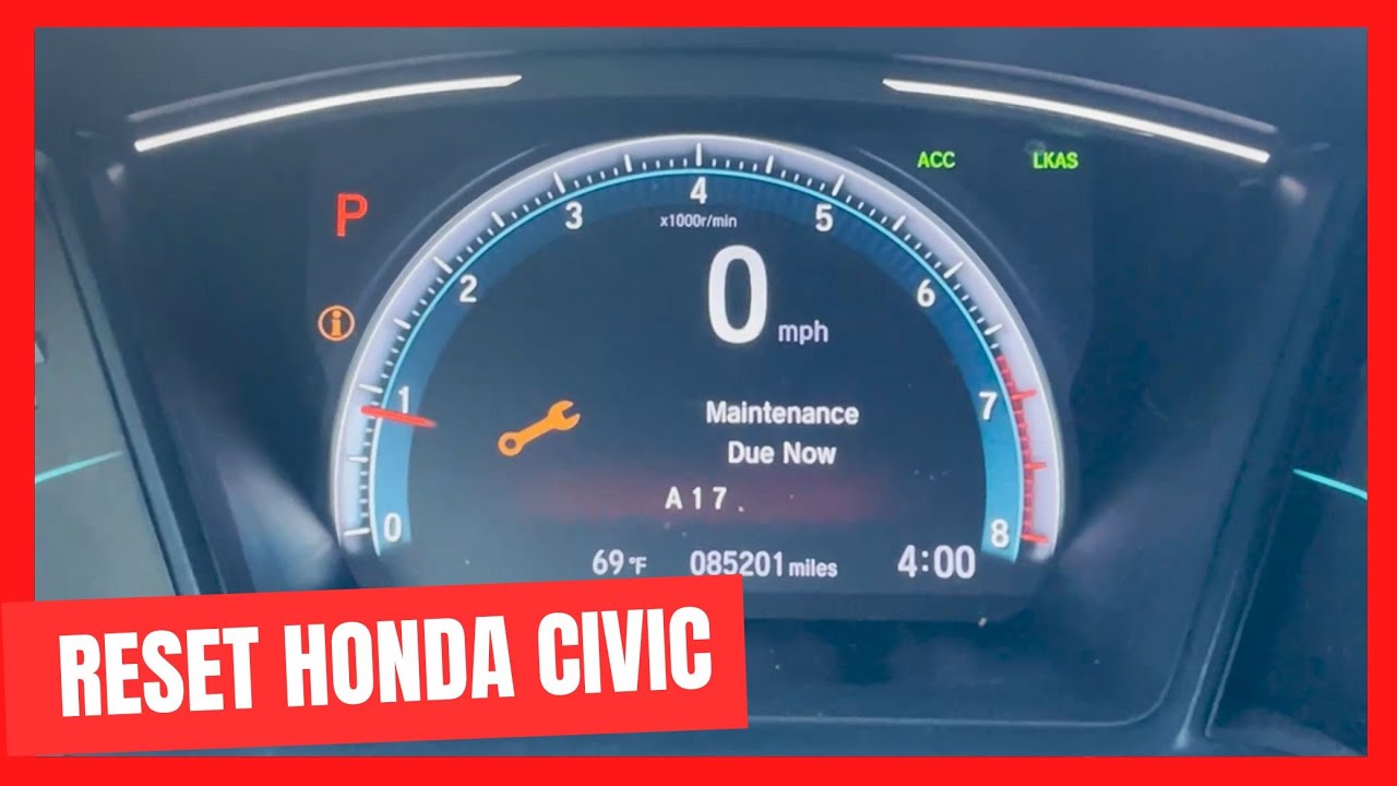 ¿Cómo Borrar el Aviso de Cambio de Aceite en Honda Civic 2016?