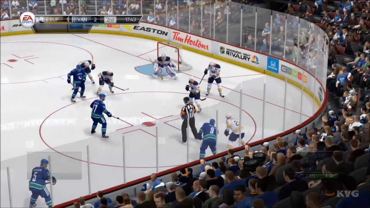 NHL 14 - Vancouver Canucks vs. Buffalo Sabres Gameplay [HD]