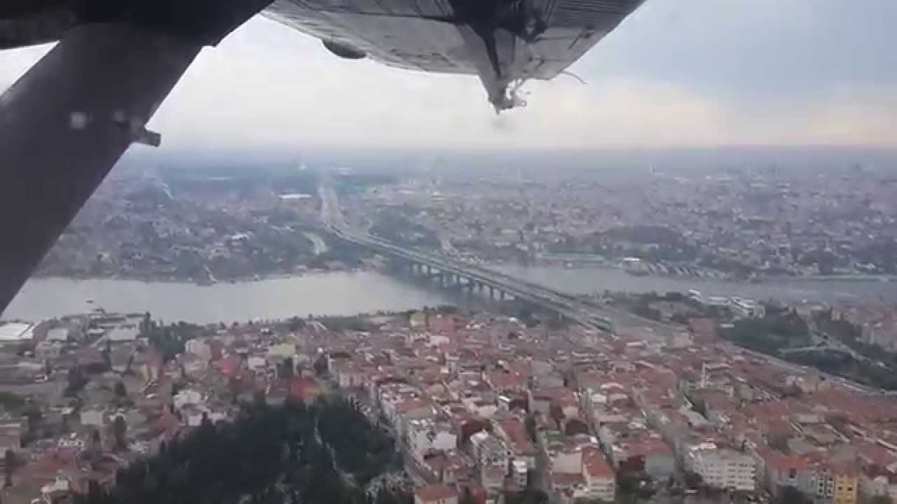 FlyBurulaş Deniz Uçağı Haliçten Kalkış