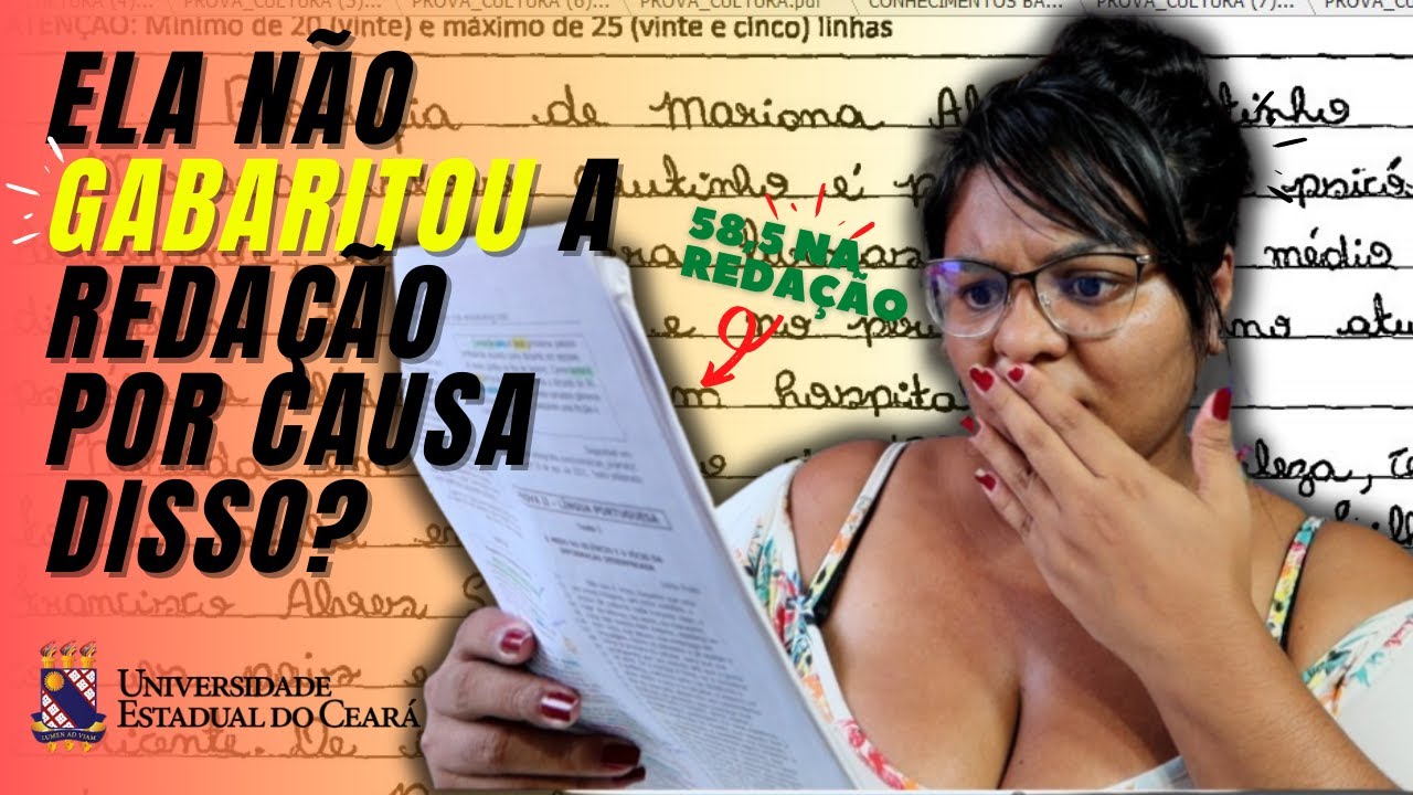 COMENTANDO ERROS NA REDAÇÃO UECE