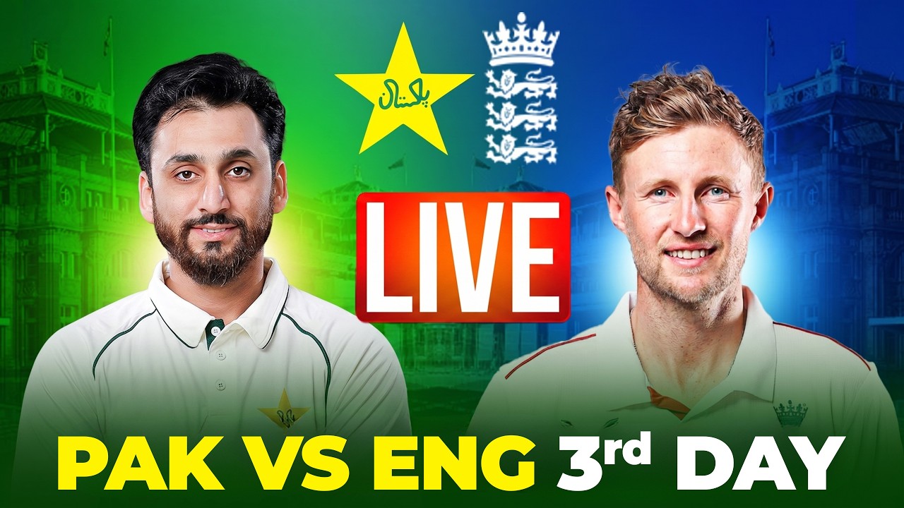 ENGLAND vs PAKISTAN 1st TEST LIVE Day 3 | LIVE CRICKET SCORE & COMMENTARY
