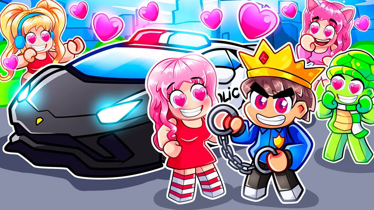 RIZZING Girls With The NEW $75,000,000 POLICE CAR In DRIVING EMPIRE!