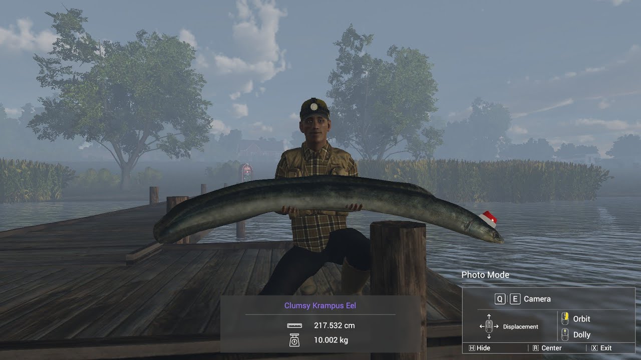 Fishing Planet,  Christmas Event 2020, Operation Santa's Hat, Clumsy Krampus Eel Germany