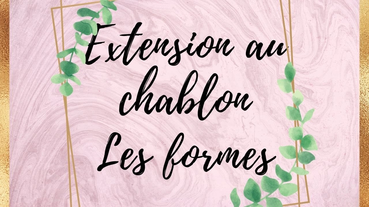 Différents formes sur chablon
