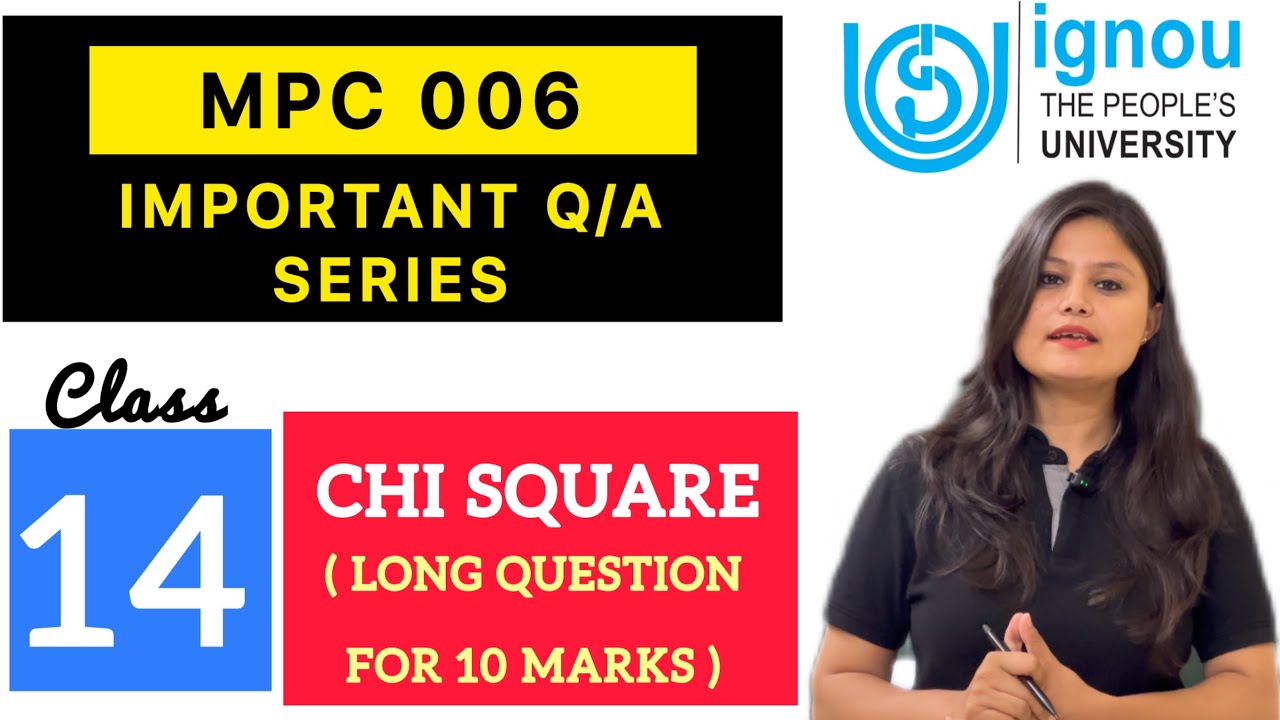 Chi square June 2024 | MPC 006 Statistics | Important Q/A Series