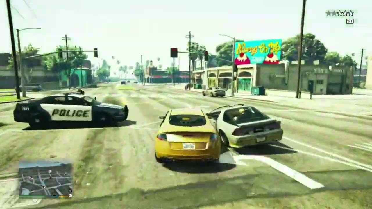 GTA 5 : Fast paced action chase #gta