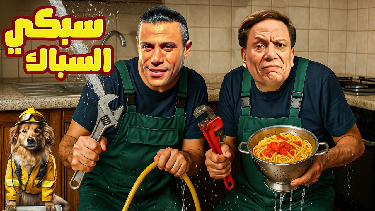 🎬 🚿💨 سبكي السباك | عادل إمام × محمد إمام | واحد بيسبّك والتاني بينط من الشباك! 😂