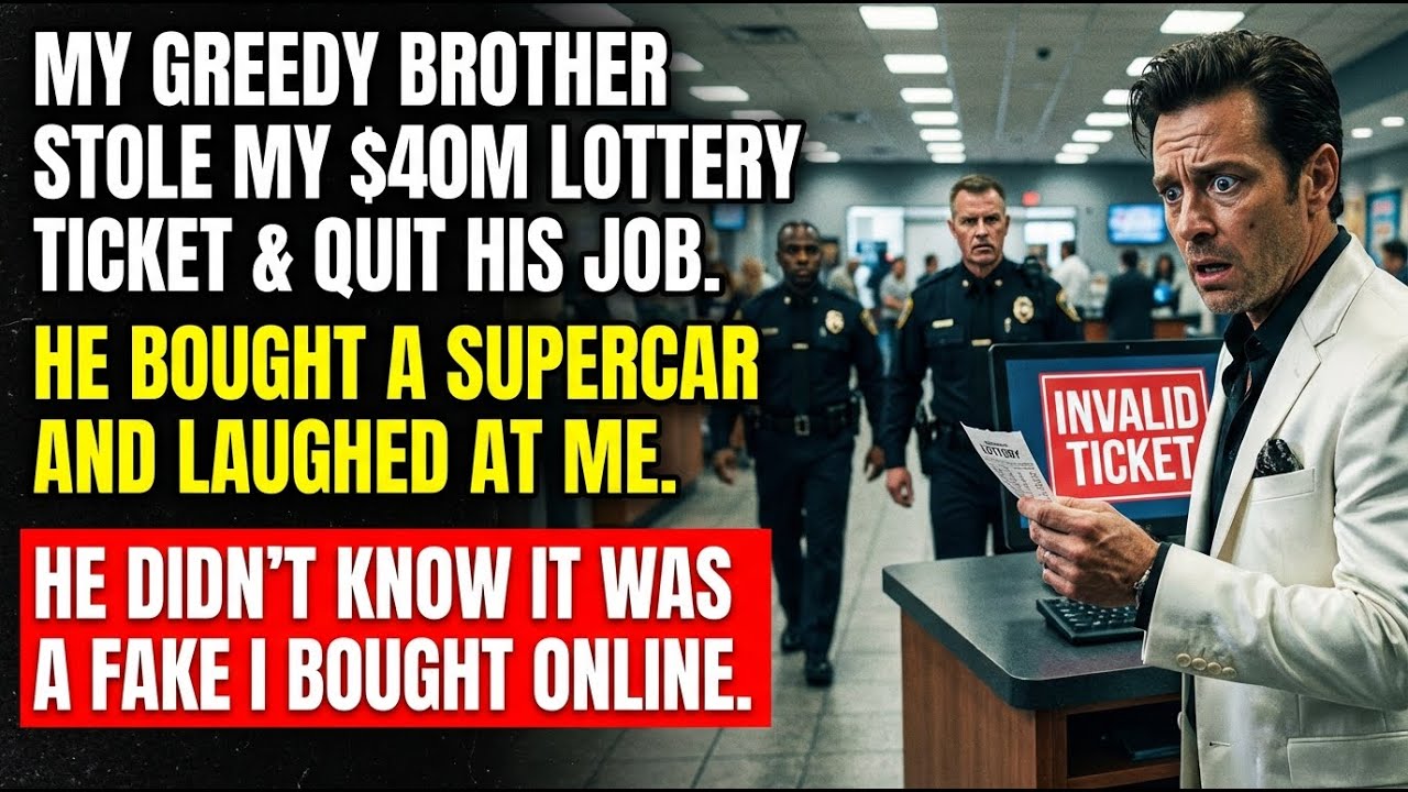 Brother Stole My $40M Ticket & Bought A Supercar. He Didn't Know It Was A $5 Prank From Amazon.